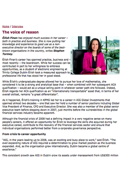 The Voice of Reason.